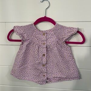 Zara Kids Lavender Floral Blouse